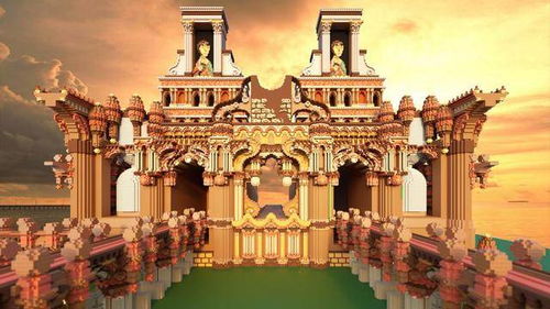 迷你世界四张美图鉴赏 从宫殿到城市，星傲殿影的建筑魅力